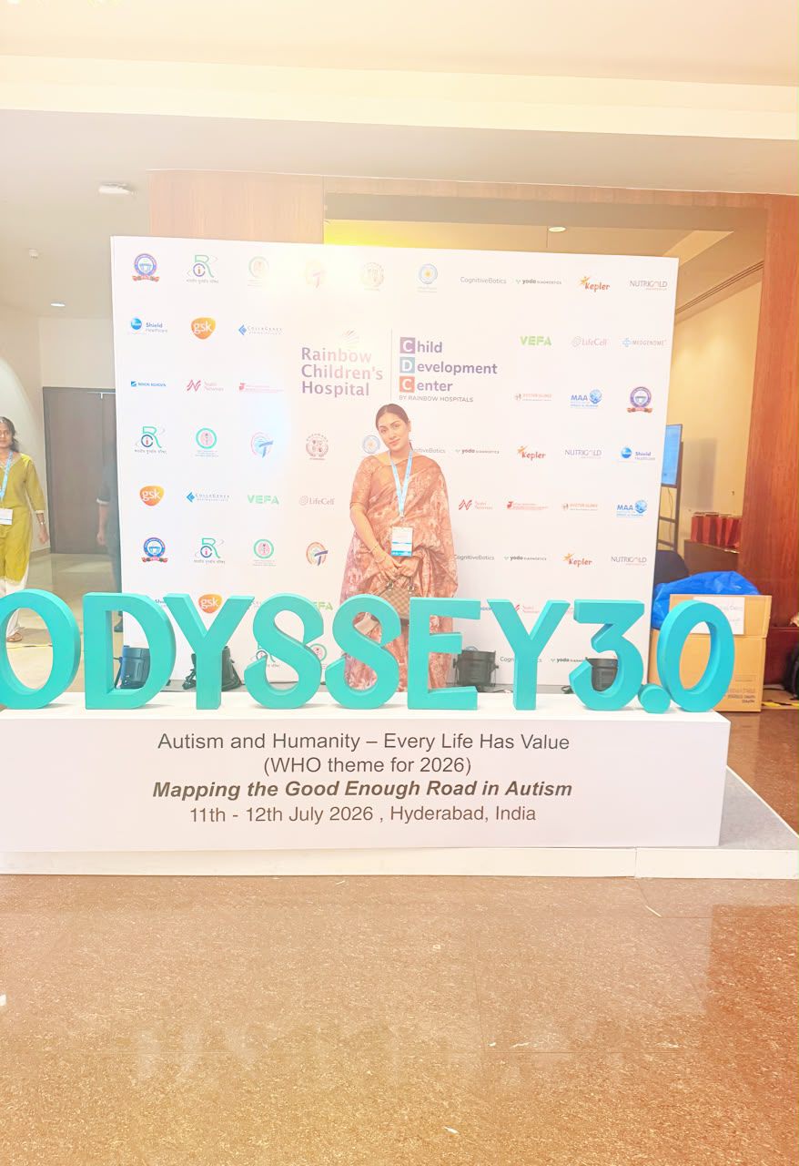 Iqra Ali at Odyssey 3.0, an autism conference by Rainbow Children's Hospital's Child Development Center