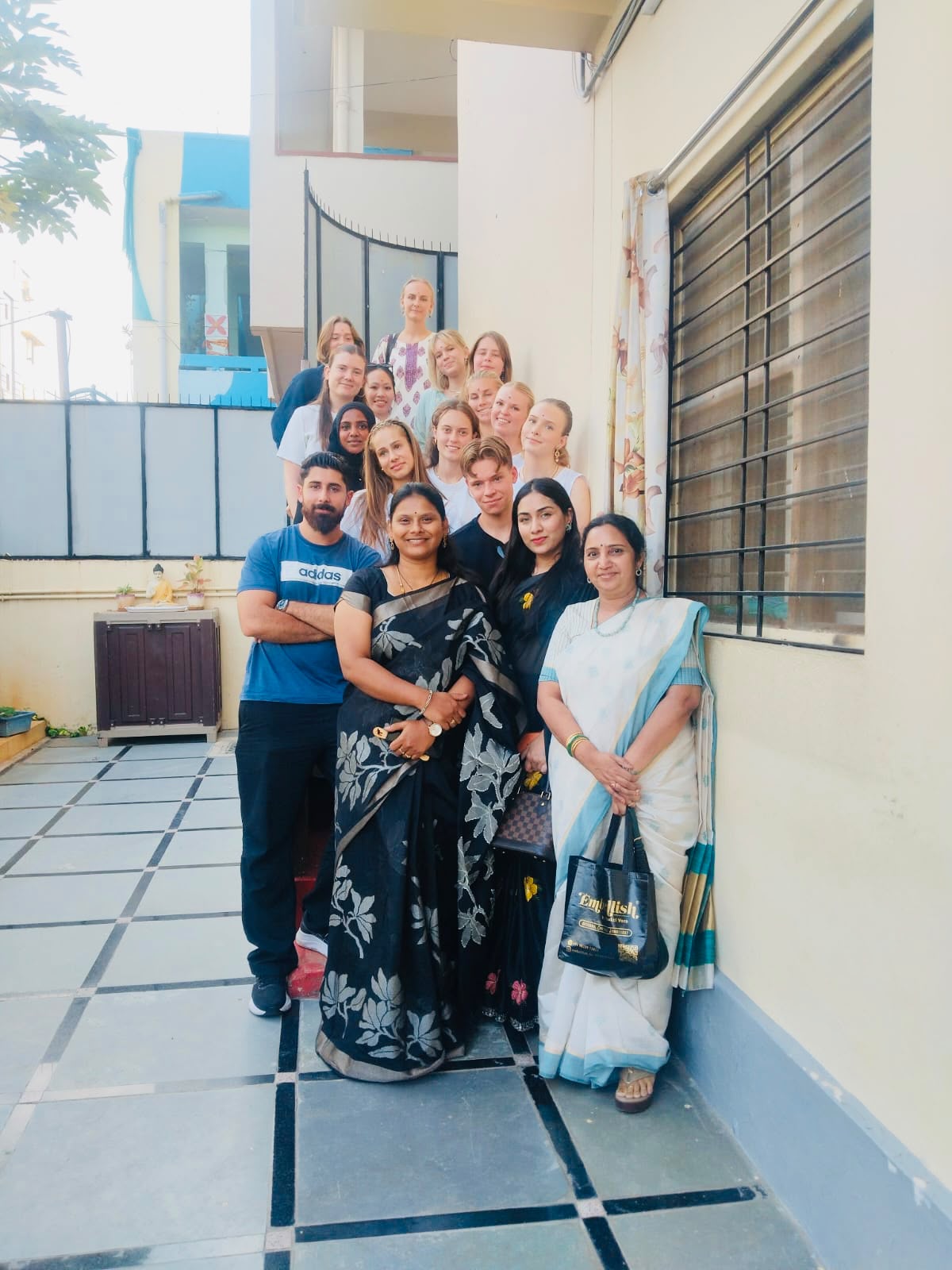 With the visiting delegation of Swedish mental health professionals after the training session